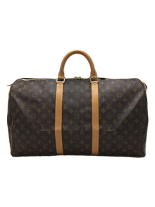 LOUIS VUITTON◆ボストンバッグ/PVC/ブラウン/総柄/キーボル50/M41426/180921349/FL0061