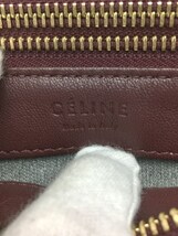 CELINE◆トリオ/ショルダーバッグ/レザー/ボルドー/スモール/セリーヌ_画像3