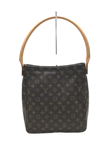 LOUIS VUITTON◆ルーピング_モノグラムキャンバス/トートバッグ/PVC/ブラウン/M51145/ルイヴィトン