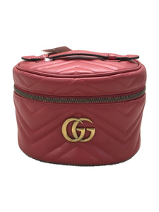 GUCCI◆ミニバックパック/リュック/レザー/レッド/598594/グッチ