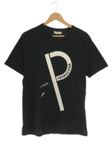 Gosha Rubchinskiy◆P Logo T-shirt/Tシャツ/M/コットン/ブラック/G011-T002_画像1