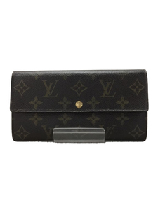 LOUIS VUITTON◆ポルト・フォイユ・サラ(OLD)_モノグラム_BRW/PVC/BRW/レディース