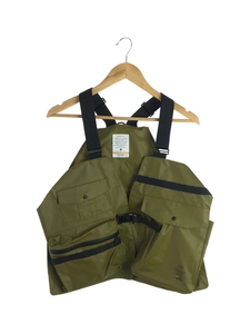 AS2OV◆NYLON POLYCARBONATE CAMP VEST/ナイロン/カーキ