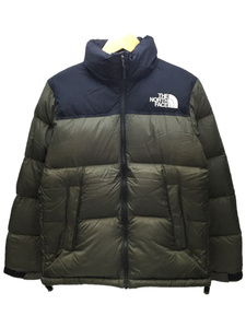 THE NORTH FACE◆ノースフェイス/NUPTSE JACKET/ヌプシジャケット/ダウン/ND91841/S/カーキ/ニュートープ