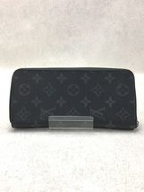 LOUIS VUITTON◆ジッピー・ウォレット・ヴェルティカル_モノグラム・エクリプス_BLK/PVC/BLK/メンズ_画像2