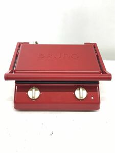 BRUNO◆ブルーノ BOE084-RD グリルサンドメーカーダブル ホットサンドメーカー