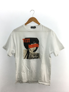 GOD SELECTION XXX◆Tシャツ/L/コットン/WHT/プリント