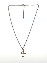 agete◆クロスネックレス/0.02ct/SILVER/SLV/トップ有_画像2