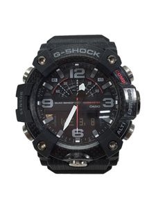 CASIO◆MUDMASTER/クォーツ腕時計/デジアナ/ラバー/BLK/GG-B100-1AJF