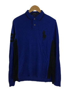 POLO RALPH LAUREN◆ポロシャツ/M/コットン/BLU