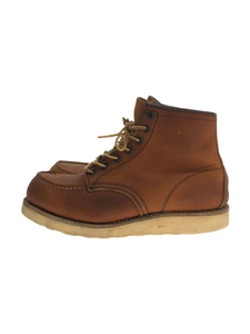 RED WING◆レースアップブーツ・クラシックモックトゥ/US8/BRW/レザー