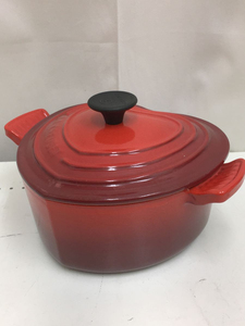 LE CREUSET◆ココットダムール 鍋 容量:2L ハート型