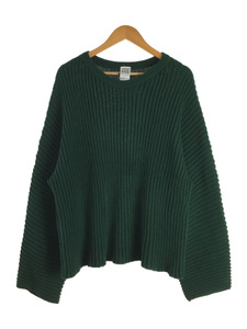  sweater ( thick )/XS/ cotton /GRN/BASERANGE/Kai Sweater// crew neck middle gauge rib 