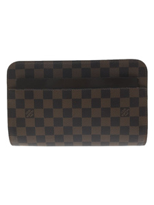 LOUIS VUITTON* солнечный Louis _ Damier *eben_BRW/PVC/BRW/ проверка 