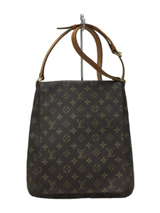 LOUIS VUITTON◆ミュゼット_モノグラム_BRW/PVC/BRW/内側ペン跡/溶け/ショルダー/LV/モノグラム