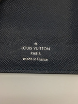 LOUIS VUITTON◆ポルト・フォイユ・アレクサンドルNM_タイガ_NVY/牛革/NVY/メンズ/M64508_画像3