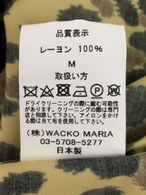 WACKO MARIA◆長袖シャツ/M/レーヨン/YLW/レオパード/TheGuiltyParties_画像4