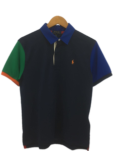 POLO RALPH LAUREN◆ポロシャツ/L/ポリエステル/NVY/160(14-16)古着/セカスト/キッズ