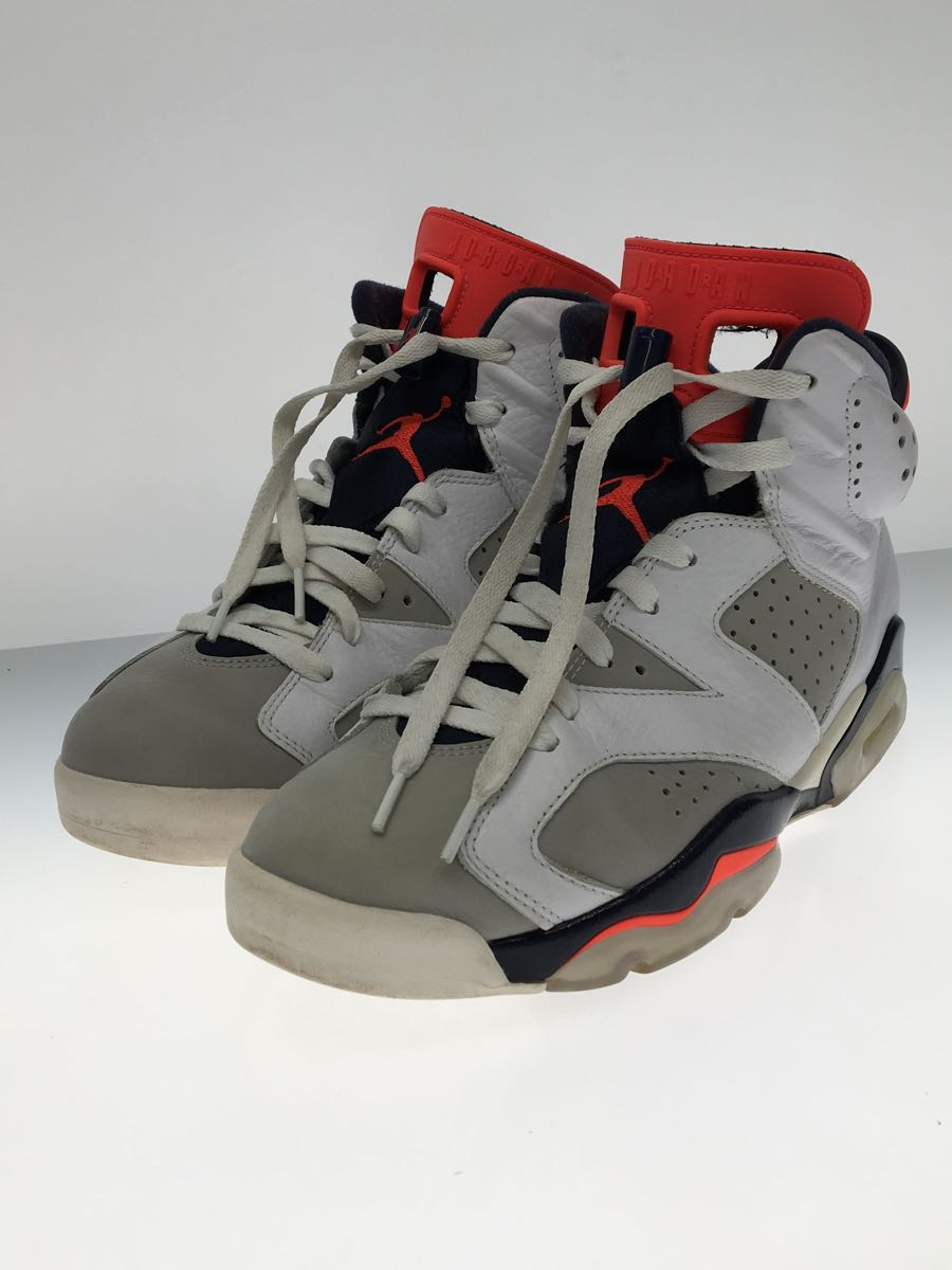 NIKE◇AIR JORDAN 6 RETRO/エアジョーダンレトロ/ホワイト/27cm