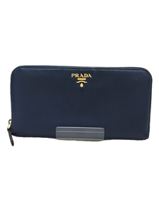 PRADA◆SAFFIANO METAL/長財布/レザー/NVY/レディース/1M0506