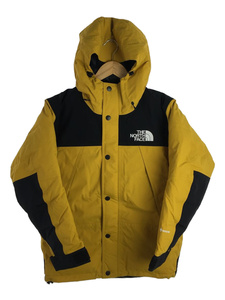 THE NORTH FACE◆MOUNTAIN DOWN JACKET_マウンテンダウンジャケット/XS/ナイロン/YLW/無地