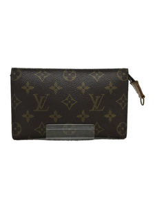 LOUIS VUITTON◆ポッシュ・トワレット15_モノグラム_BRW/PVC/BRW/内部劣化