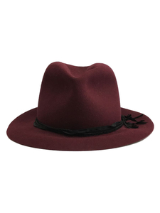 COEUR* yellowtail m hat /S/ bordeaux / plain / men's / head wear / hat / felt / select / ribbon 