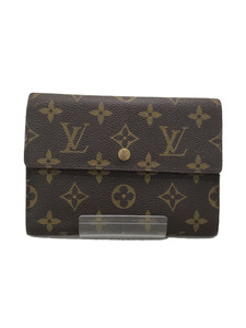 LOUIS VUITTON◆M61200/ポルトトレゾールエテュイシュキエ/モノグラムキャンバス/長財布/PVC/ブラウン/総柄