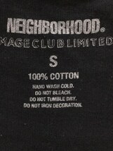 NEIGHBORHOOD◆Tシャツ/S/コットン/BLK_画像4