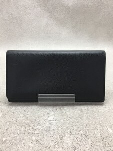 LOUIS VUITTON◆ポルト・フォイユ・プラザ_タイガ_BLK/レザー/BLK/メンズ