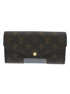 LOUIS VUITTON◆ポルト・フォイユ・サラ_モノグラム_BRW/PVC/BRW/レディース/M60531/中古