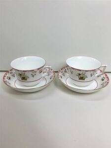 WEDGWOOD◆ウェッジウッド/カップ&ソーサー/BIANCA/旧刻印ウィリアムバーグズスタンプ/2客セット