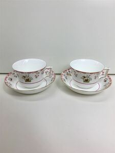 WEDGWOOD◆ウェッジウッド/カップ&ソーサー/BIANCA/旧刻印ウィリアムバーグズスタンプ/2客セット