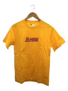 X-LARGE◆ロゴプリント/Tシャツ/S/コットン/YLW/プリント/01182105