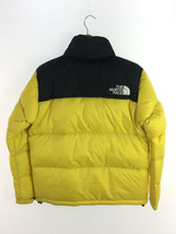 THE NORTH FACE◆全体的汚れ有/NUPTSE JACKET_ヌプシジャケット/S/ナイロン/YLW_画像2