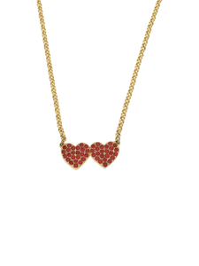 kate spade new york◆ネックレス/yours truly pave heart mini pendant/GLD/トップ有/レディース