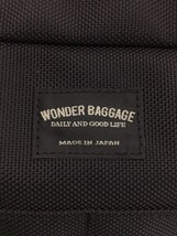 WONDER BAGGAGE◆GOODMANS SHOULDER/ショルダーバッグ/ナイロン/BLK/無地_画像5