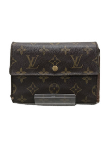 LOUIS VUITTON◆ポルト・トレゾーエテュイシェキエ_モノグラム_BRW/PVC/BRW/レディース