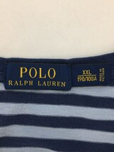 POLO RALPH LAUREN◆Tシャツ/XXL/コットン/BLU/ボーダー/ポロラルフローレン_画像3