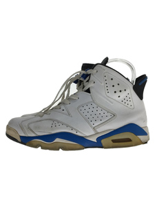 NIKE◆AIR JORDAN 6 RETRO/エアジョーダンレトロ/ホワイト/384664-107/27.5cm/WHT/レ