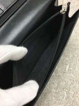 Salvatore Ferragamo◆長財布/PVC/BLK/無地/レディース_画像5