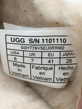 UGG australia◆シューズ/26cm/BRW/1101110/ASCOT/モカシン ローファー/スリッポン/小汚れ有_画像4