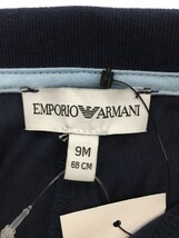 EMPORIO ARMANI◆エンポリオアルマーニ/ロンパース/トップス/60cm/コットン/ブルー/ワンポイントロゴ/ベビー_画像3