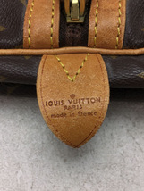 LOUIS VUITTON◆キーポル45_モノグラム_BRW/PVC/BRW/レザー部分ヨゴレ/劣化/割れ_画像3