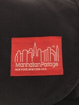 Manhattan Portage◆ショルダーバッグ/ポリエステル/BLK/無地_画像5