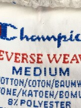 Champion◆90s/MADE IN USA/リブライン(ピンク)/スクリプトロゴ/パーカー/M/コットン/グレー_画像4