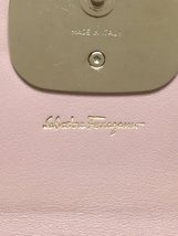 Salvatore Ferragamo◆長財布/-/PNK/無地_画像3