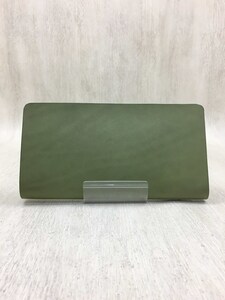 mnoi/カウレザーウォレットL/mu long wallet/長財布/レザー/GRN/無地/ユニセックス