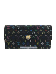 LOUIS VUITTON◆ポルト・フォイユ・サラ_モノグラム・マルチカラー_マルチカラー/PVC/マルチカラー/レディース