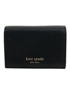 kate spade new york◆カードケース/レザー/BLK/レディース/WLRU5235